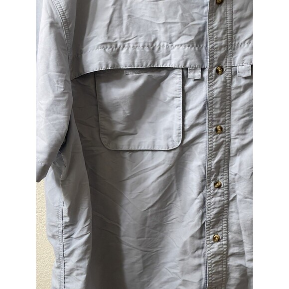 LL Bean Shirt Mens XL Blue Fishing Vented Outdoor Button Up Casual Top EUC - Picture 4 of 8